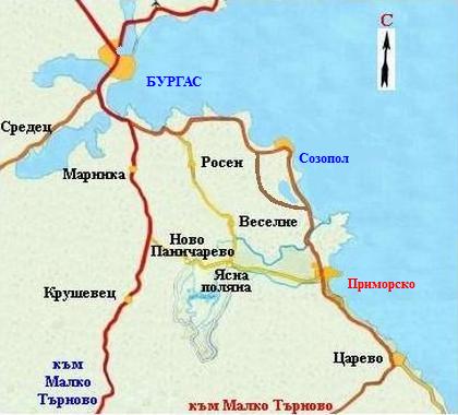 Район Бургас - Приморско 